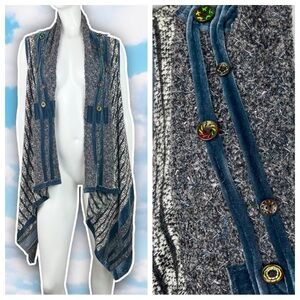 ARIS.A Vintage Sleeveless Sweater Vest Quirky Fairycore Whimsical Boho Lagenlook